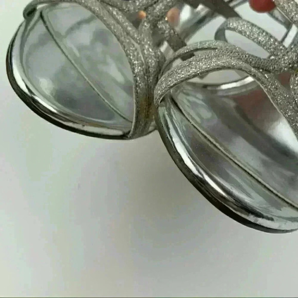 Touch of Nina heels Marsha1 8 38 silver metallic party bridesmaid holiday formal - Picture 13 of 14